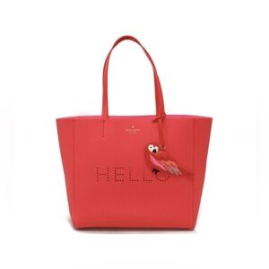 Kate Spade Flights of Fancy Hello Parrot Saffiano Leather Tote
